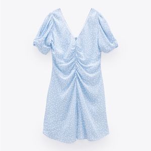 Zara Light Blue Polka Dot Dress